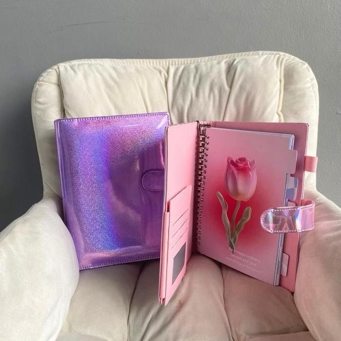 

Binder Hologram Wanita Besar A5 B5/Buku Catatan Sekolah/Binder eksklusif Korean Style