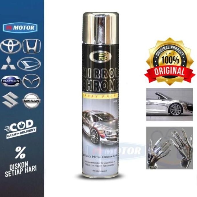 Hot Sale Bosny Mirror Chrome Spray Paint 270 Mil - Real Mirror Effect
