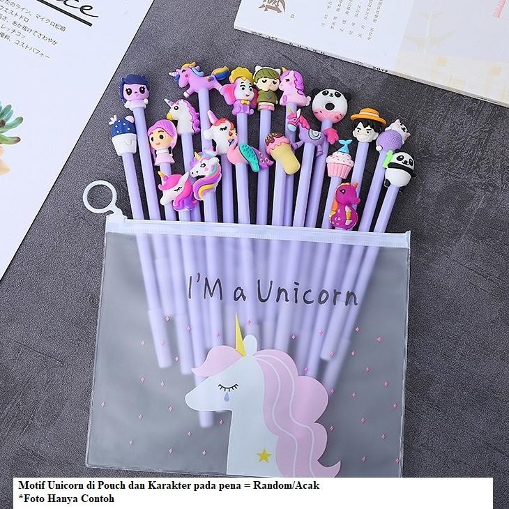 G-24 20 Pcs Pena Pouch Set Pulpen Karakter Gmall St0056 G-24