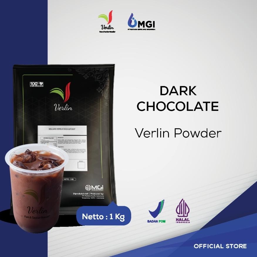 

Gf21 Gh-6 Gd-5 Bubuk Minuman Verlin Drink Powder Dark Chocolate 1Kg Hemat Gf21