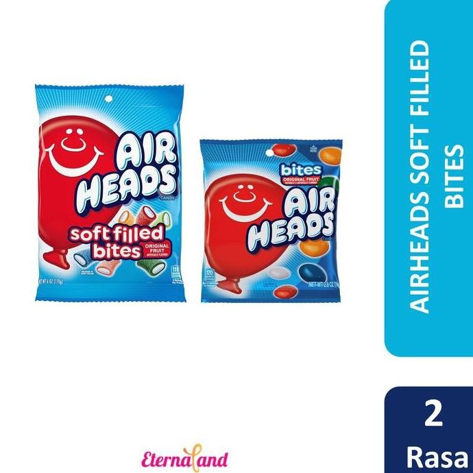 

Airheads Soft Filled Bites Candy - permen airheads impor usa