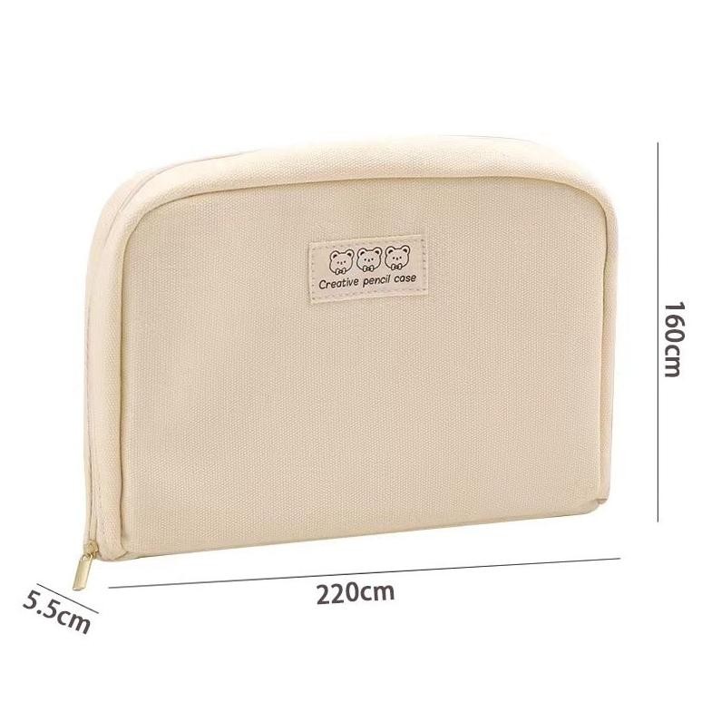 

Um57 [Cod] 8-Layer Super Large Capacity Pencil Case Kawaii Canvas Pencil Box Pen Pouch Organizer For Girls Back To School Stationery Supplies Um57