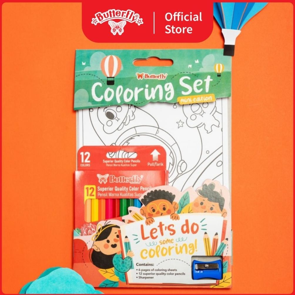 

Jy-56 Butterfly Coloring Set Mini / Perlengkapan Mewarnai Mini Jy-56