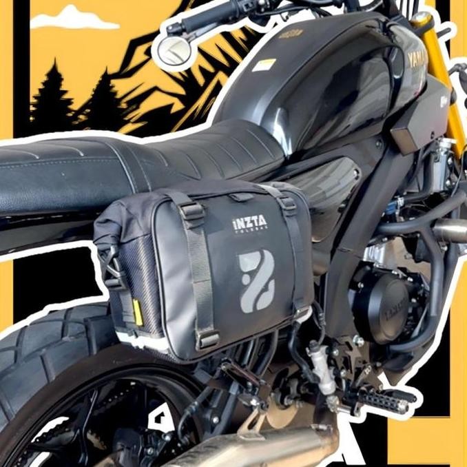 tas samping motor, sidebag motor xsr Inzta foldbag waterproof