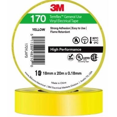 

Fs-6 Big Sale Uj-32 3M Isolasi Listrik Temflex 160 General Use Vinyl Electrical Tape Premium Fs-6