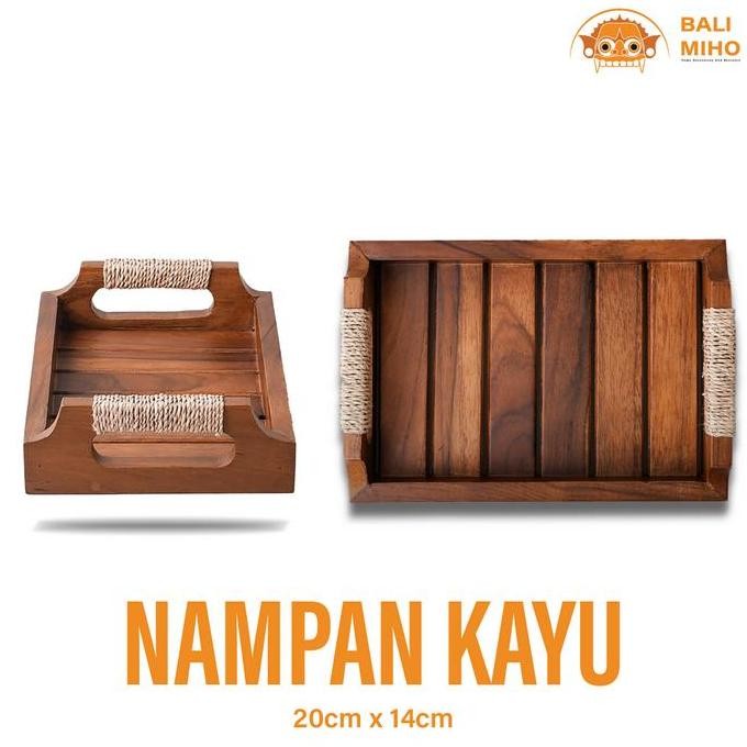 Buruan beli] Nampan Kayu Jati - Baki Kayu - Nampan Makanan - Nampan Saji - BakiKayu