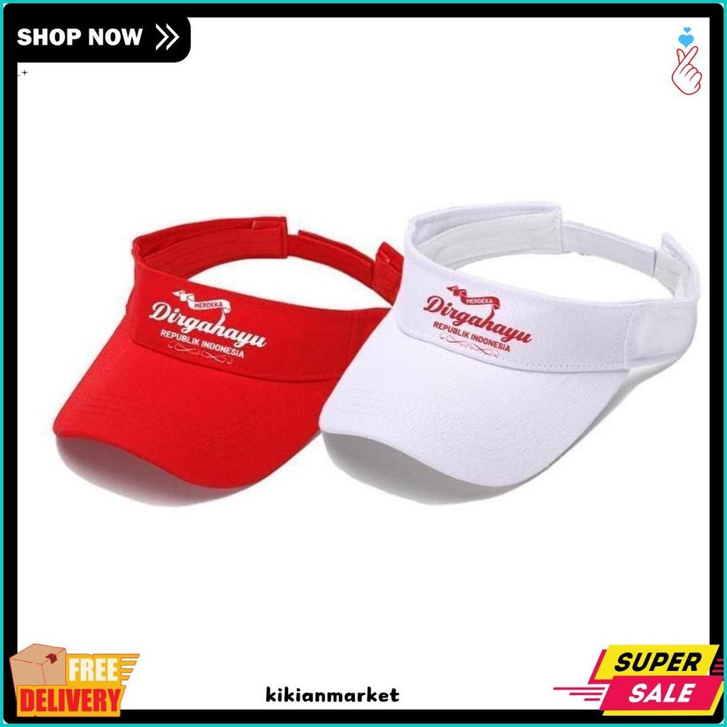 Topi Golf Senam Merah Putih Indonesia Dirgahayu 17 Agustus Topi Olahraga Pria wanita