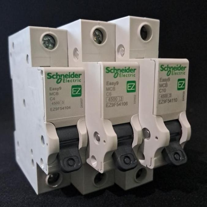 TERBARU - MCB SCHNEIDER EZ Hitam (2, 4,6, 10, 16, 20 A)