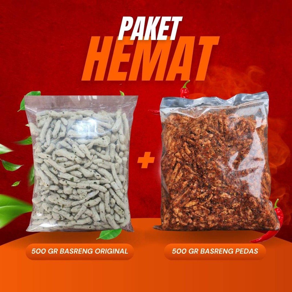 

BASRENG ORIGINAL XTRA PEDAS DAUN JERUK MURAH MIX 20RB Pabrik Sendiri Bumbu Khas CIANJUR Melimpah COD