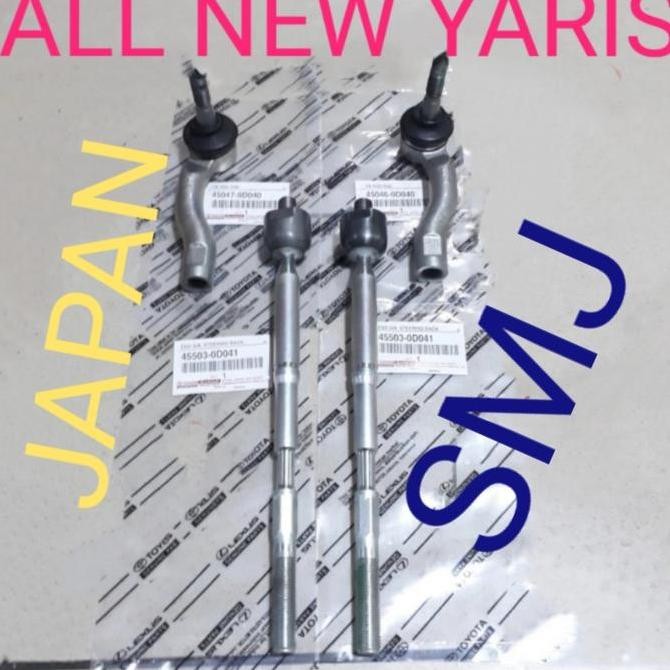 TIE ROD 1SET+LONG TIE ROD 2PC ALL NEW YARIS VIOS GEN 3.ORI 2013 UP Original