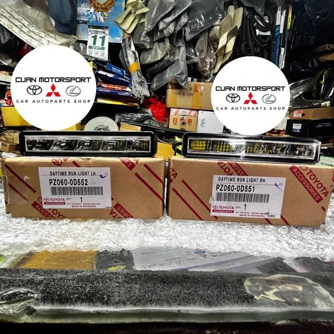 Lampu DRL 5 Titik Day Light LED KANAN / KIRI TOYOTA Yaris 2015 TRD ORI Original