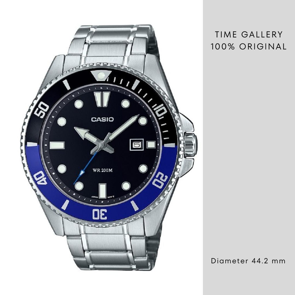 Jam Tangan 100% Casio Original Garansi Resmi Ori MDV-107D-1A2VDF MDV107D1A2VDF MDV107D 1A2 MD V107D 