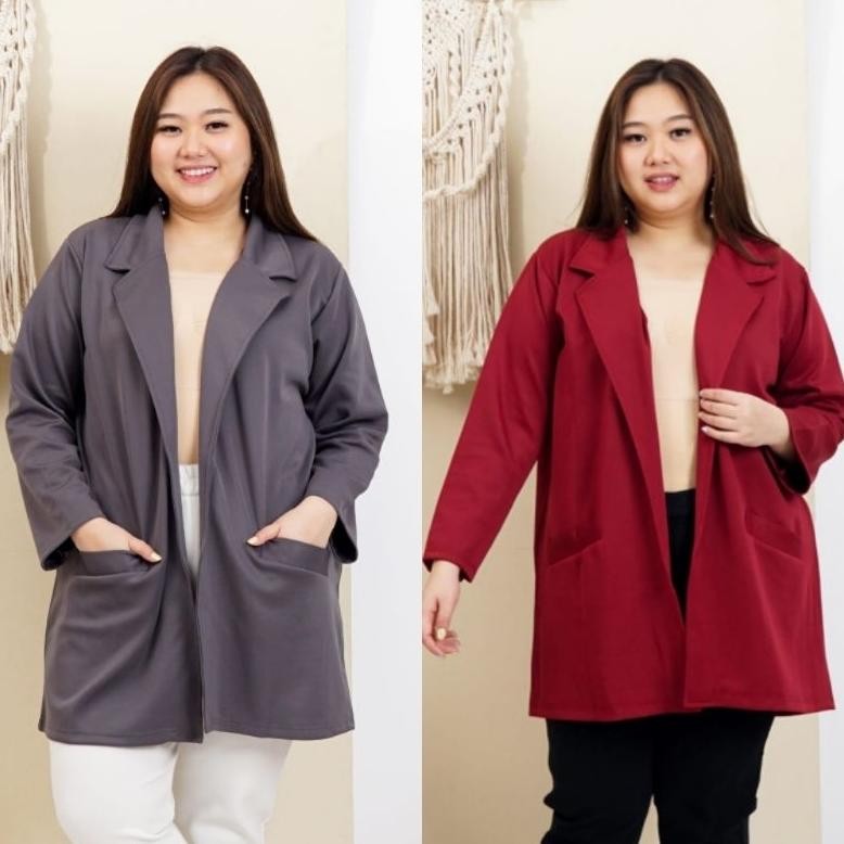 Special - (LD 120, 130cm) LONG BLAZER BIGSIZE BLAZER KOREA BLAZER JUMBO ATASAN WANITA