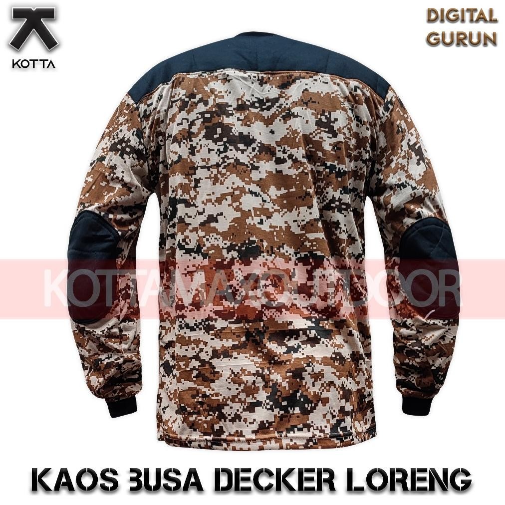Best - KAOS DECKER LORENG TELUK GURUN - KAOS LORENG GURUN DIGITAL - KAOS PANJANG LORENG DIGITAL GURU