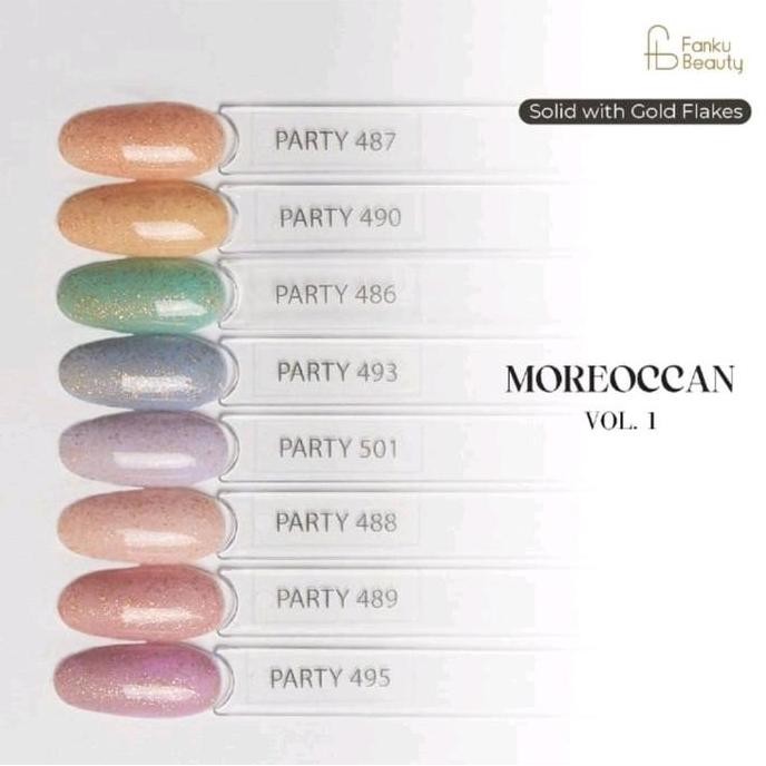 Promo Party Gel Halal Moreoccan Series - Kutek Gel Halal Korea Kutek Halal Murah Kutek Party New Ser