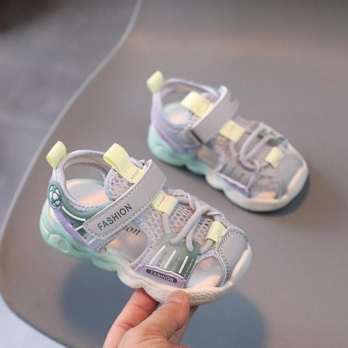 (Loli-Jkt) Sp- Bal3 Sepatu Sandal Anak Perekat Depan Untuk Cewek Cowok Size 21-30