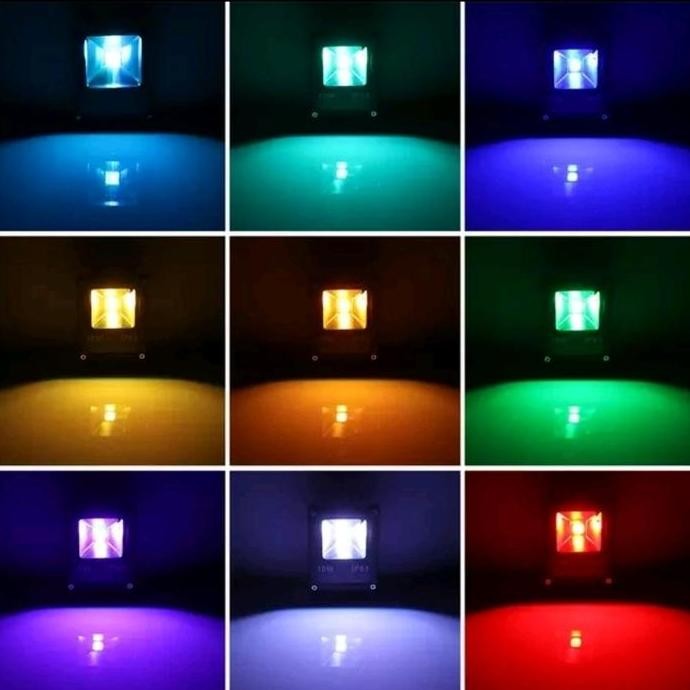 Lampu Sorot Led Rgb 100W Ac 220V / Lampu Sorot Led 100W Rgb Ac 220V