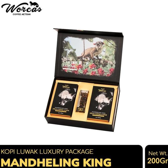 

Worcas Kopi Luwak Liar Mandheling King Luxury Package 200Gr