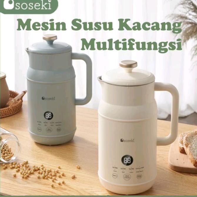 Soseki Soymilk Maker / Blender, Mesin Susu Kacang, Multifungsi 1000Ml Co