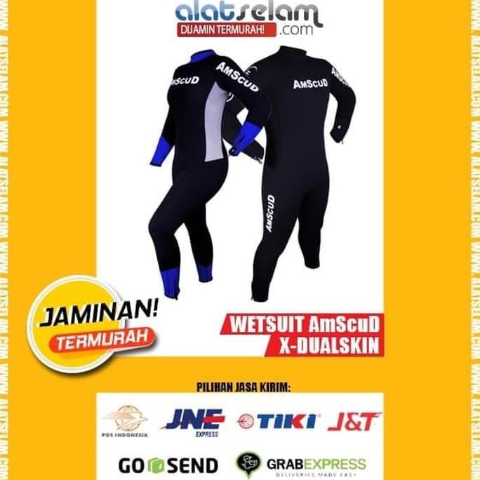Wetsuit Amscud X-Dualskin Unisex - Pakaian Selam-Baju Selam Diving