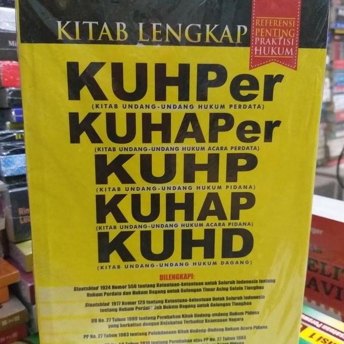 Buku Kitab Lengkap Kuhper, Kuhaper, Kuhp, Kuhap, Kuhd