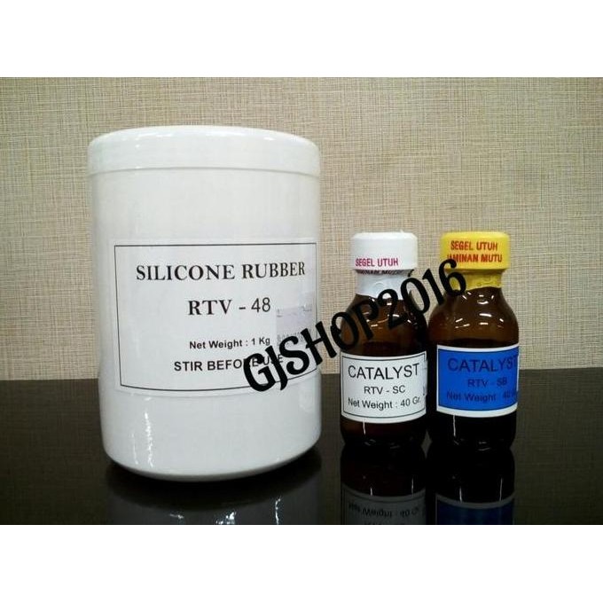 

TERBARU - Silicone Rubber R48 kg / Bahan Membuat Mold Cetakan Silicone