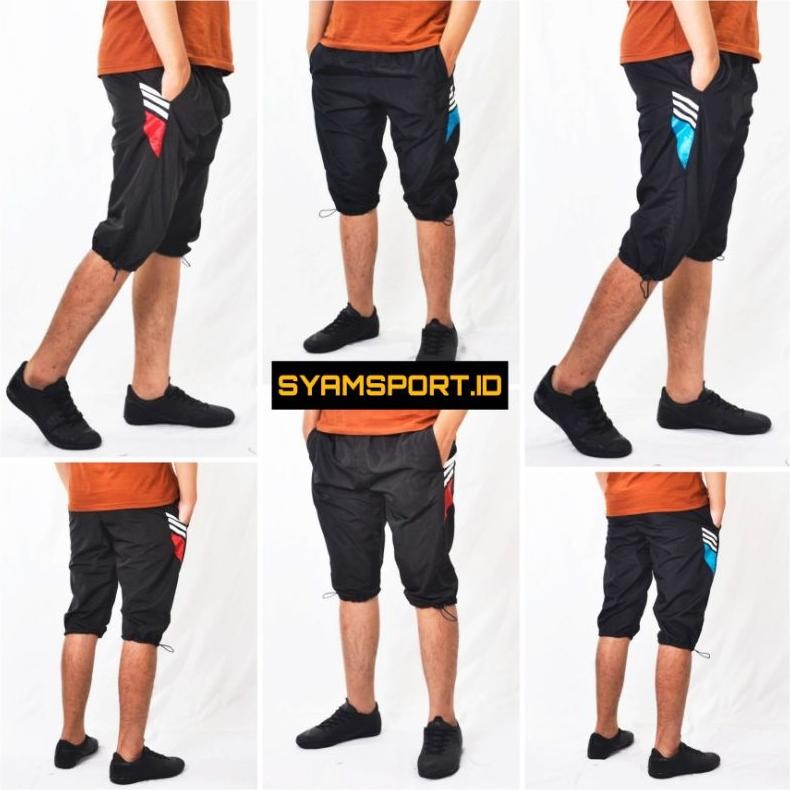 Uy-23 Be09 Celana Parasut 3/4 Pria Celana Olahraga Parasut Celana Parasut Sport Celana Running Celan