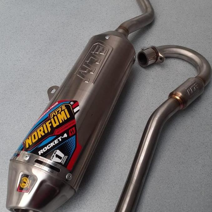 Promo Knalpot Norifumi Rocket 4 Stainless Ori Crf 150 L