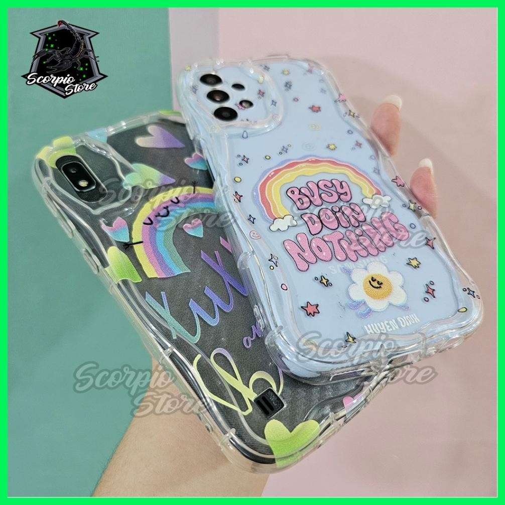 Ss-64 Ty-65 Case Curved Edge Rainbow Alphabet Samsung A16 5G 2024 Samsung A15 4G A15 5G Samsung A14 