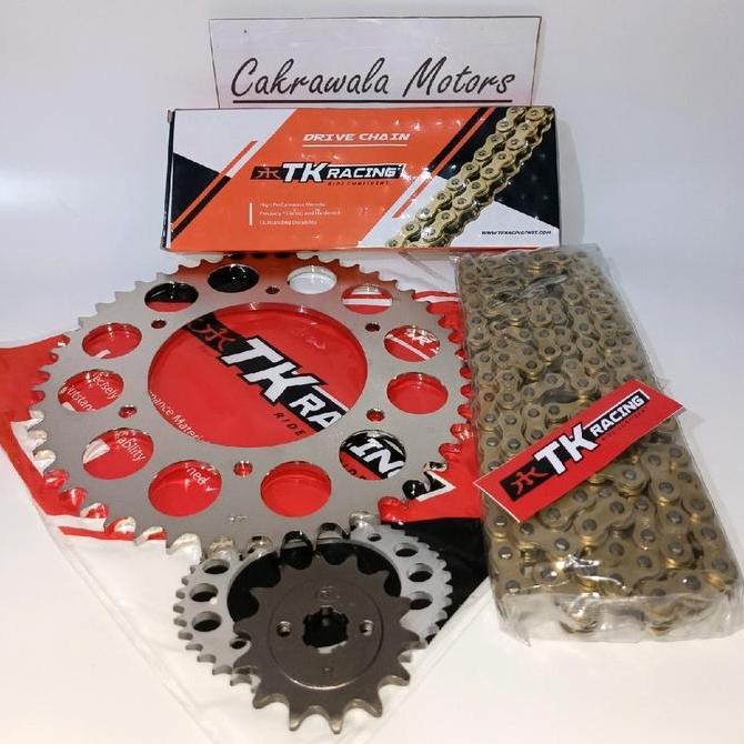 GEAR SET TK 520 CRF 150 & RANTAI TK HS Original
