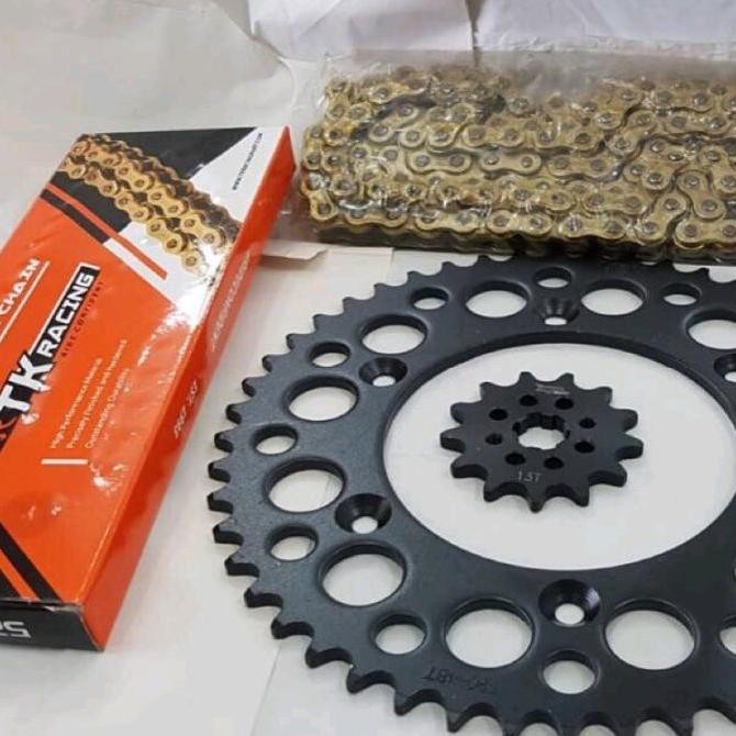 gear set gir set CRF 150L model se 520 crf 230 crf 250 rantai 520 Original