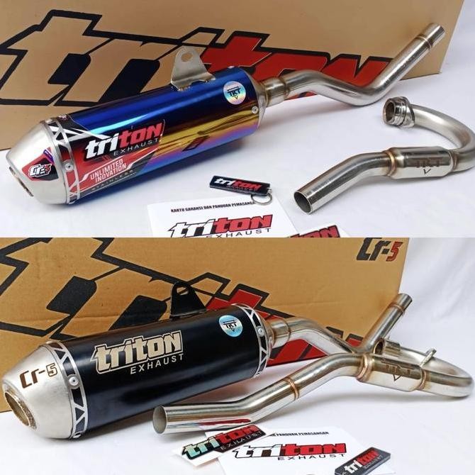 Knalpot racin crf 150 l wr 155 klx 150 dtracker 150 Triton Exhaust Original