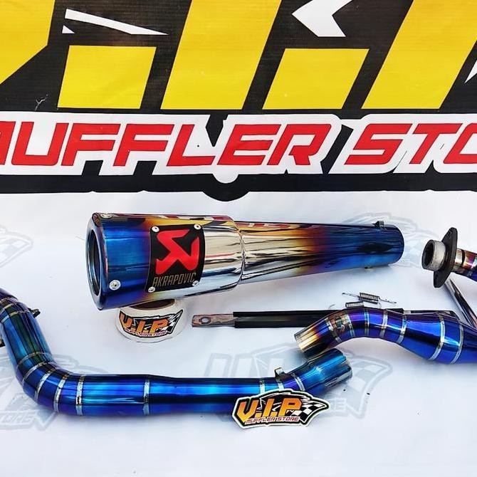Knalpot AKRAPOVIC GP Pedrosa BlueMoon KLX 150 S-L-BF - DTRACKER - CRF Original