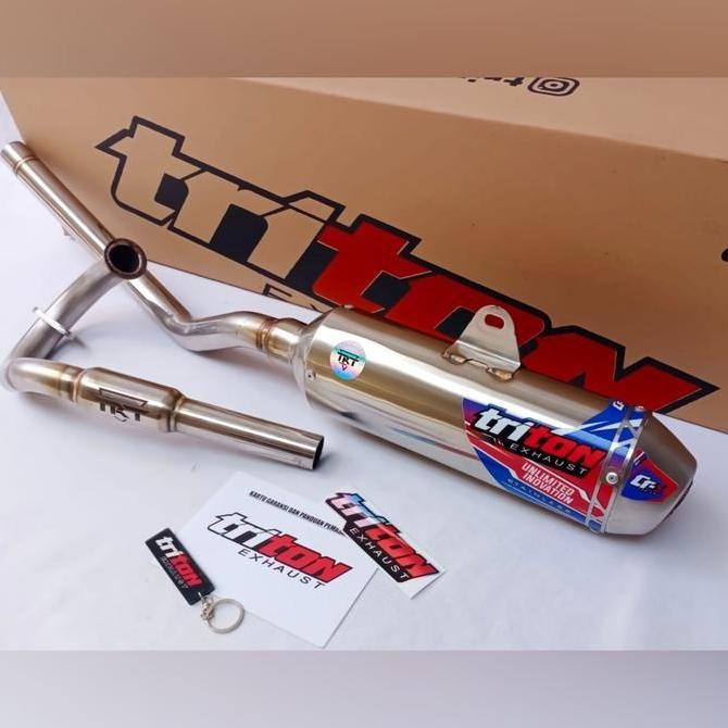 Knalpot CRF 150 L, KLX 150, WR155, Triton Exhaust Original Type CR-5 Original