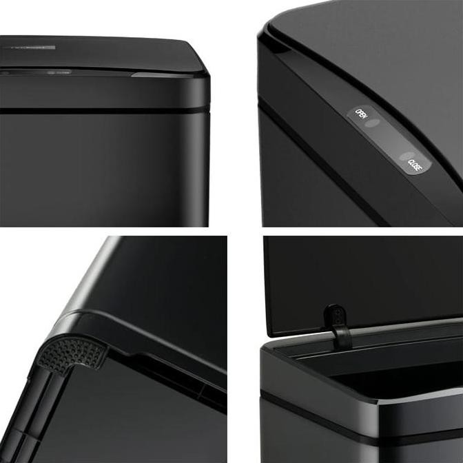 Sale Tempat Sampah Stainless Hitam Sensor Bin Gerak Smart Trash Otomatis