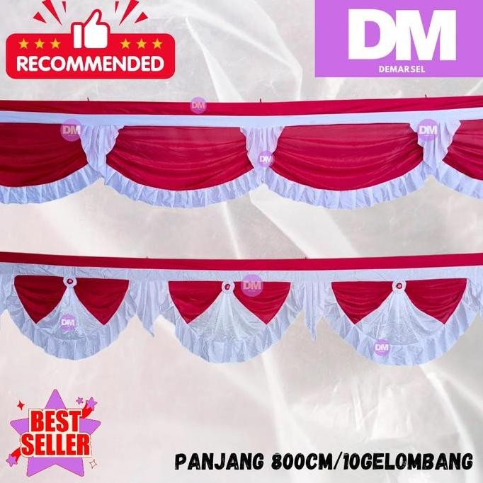 Grosir Bendera Panjang Bendera Background Merah Putih Dekorasi