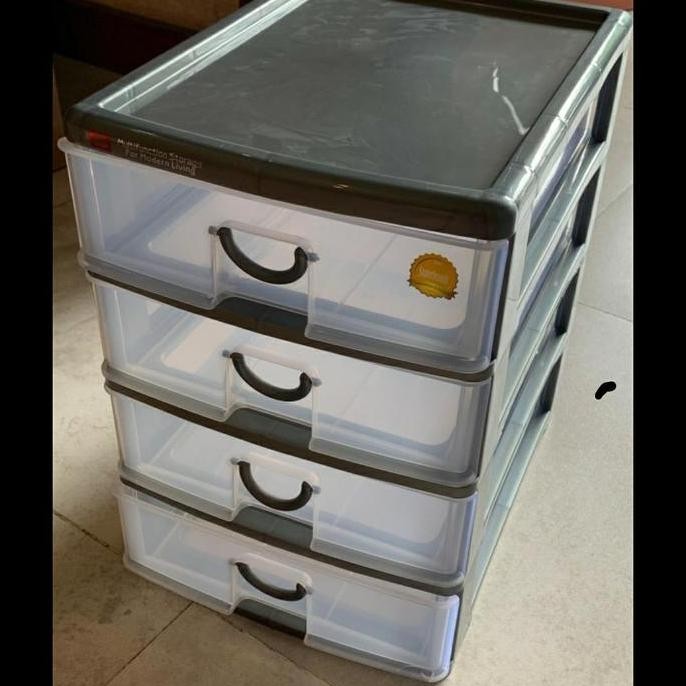 TERMURAH - Laci Container Susun 4 Shinpo Kertas A4 F4 Mirip Pressa Lion s