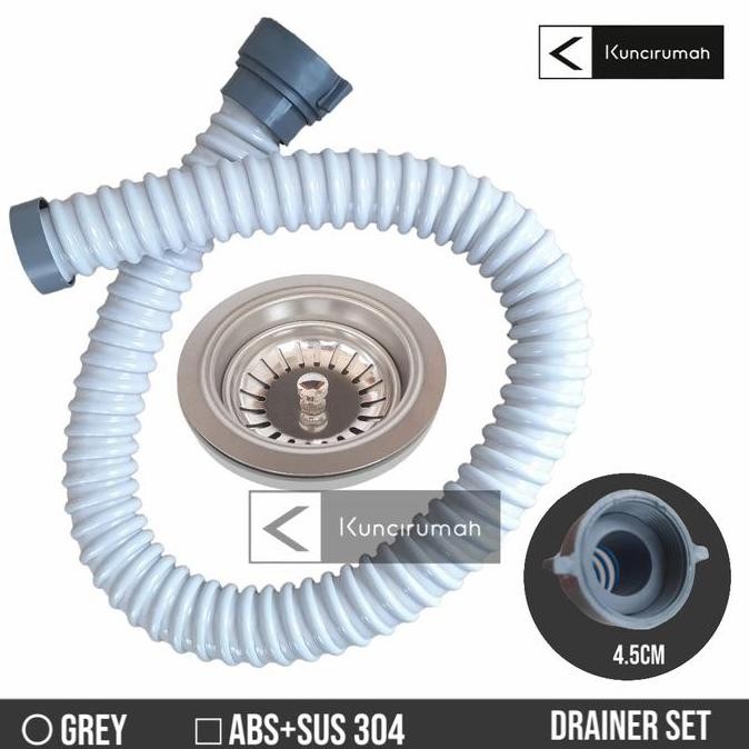 TERBARU - Set Selang Pembuangan cuci piring + Afur Sink model elite & modena