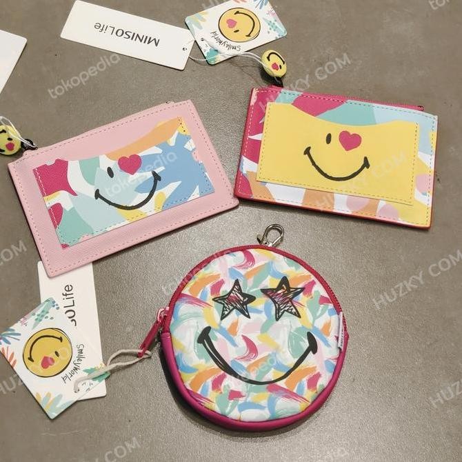 PROMO DISKON - Dompet Koin SmileyWorld Collection ( Kotak / Bulat )