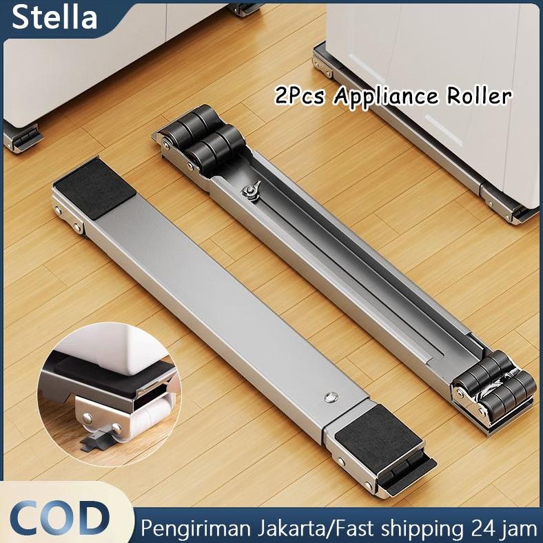 Tatakan mesin cuci KULKAS BESI / Roda Lemari Portable / Roda Kulkas 2 Pintu / Tatakan kulkas/Kaki ku