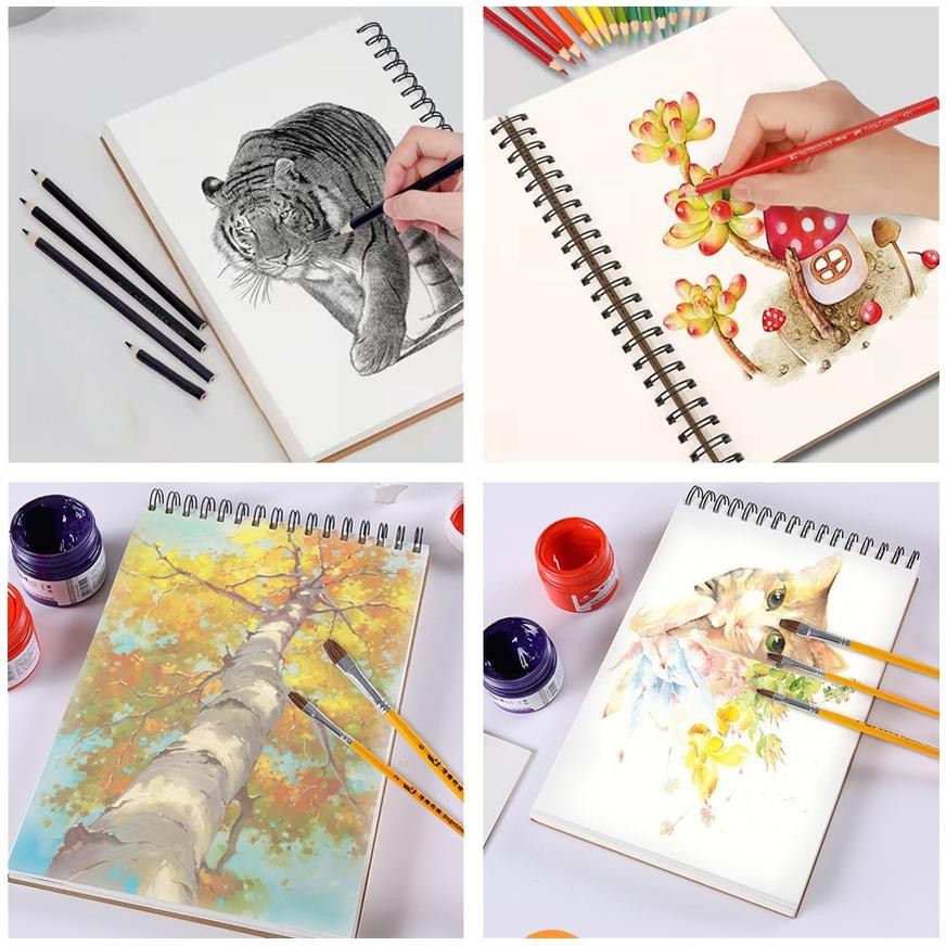 

Sd83 Buku Skets/Buku Gambar A4/A5/A6 Vertikal Jilid Spiral, 30 Lembar , Dapat Dibalik 360 Derajat Sd83