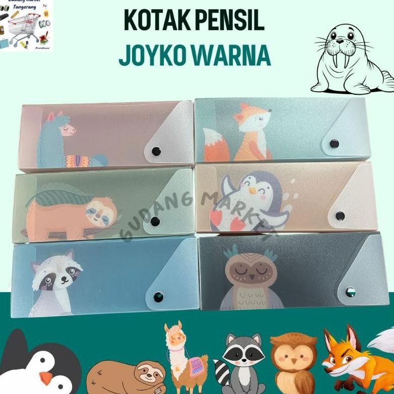 

Im31 Kotak Pensil Warna Joyko/ Kotak Pensil Gambar Lucu/ Kotak Pensil Tarik Joyko