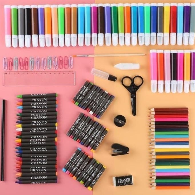 

Sd-46 Pensil Warna Art Set Full Crayon 150 Pcs Anak Alat Seni Lukis Gambar Sd-46