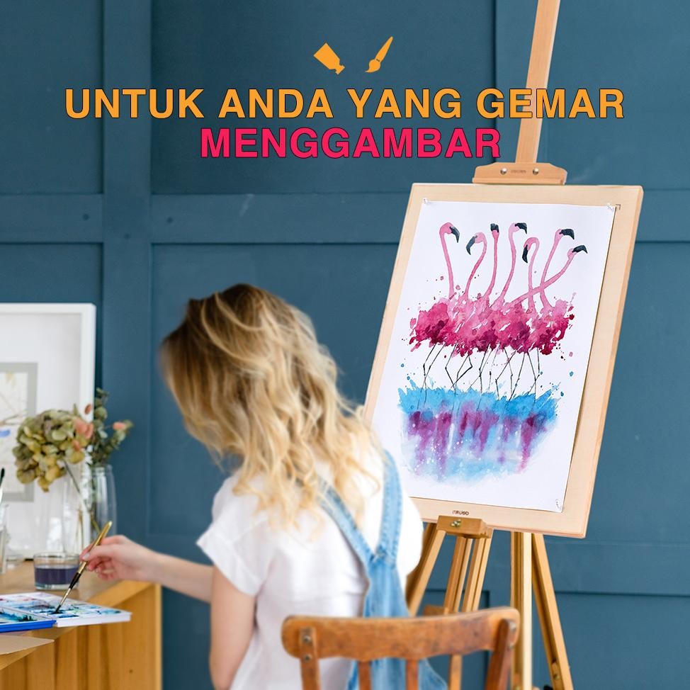 

Ii-99 Deli Watercolor Paper / Watercolor Pad Kertas Cat Air 16K / 32K 20 Lembar 230 Gsm 7391X Ii-99