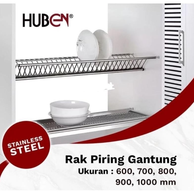 rak piring gelas stainless kitchen set 80cm / rak gantung stainless lemari dapur 80