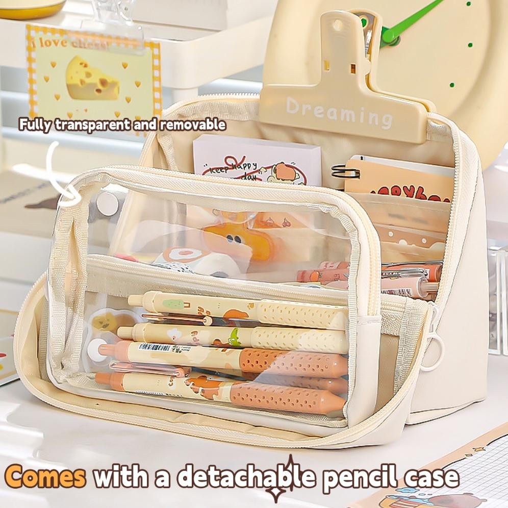 

Oz67 [Cod] Kotak Pensil Kapasitas Besar Tas Penyimpanan Alat Tulis Portabel Tempat Pena Desain Tahan Lama Perlengkapan Sekolah Untuk Siswa
