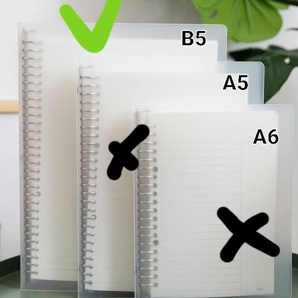 

Buku Binder Cover Mika Transparan Dan Hitam Esthetik A5 Dan B5