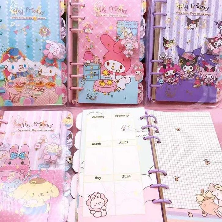 

Binder A6 Kuromi Buku A6 Transparan Diary A6 Pvc Binder Capybara