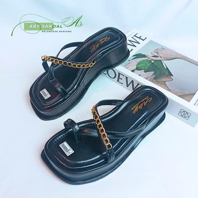 

Sandal Wanita Freya Trandy /Sendal Kondangan Wanita Rantai / Sandal Wanita Empuk COD CS