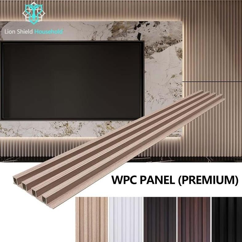 Wood WPC Wall panel 2.9Meter*16Cm  Dekorasi Dinding Anti Rayap Dan Anti Air WPC Aestetic Dinding Mot